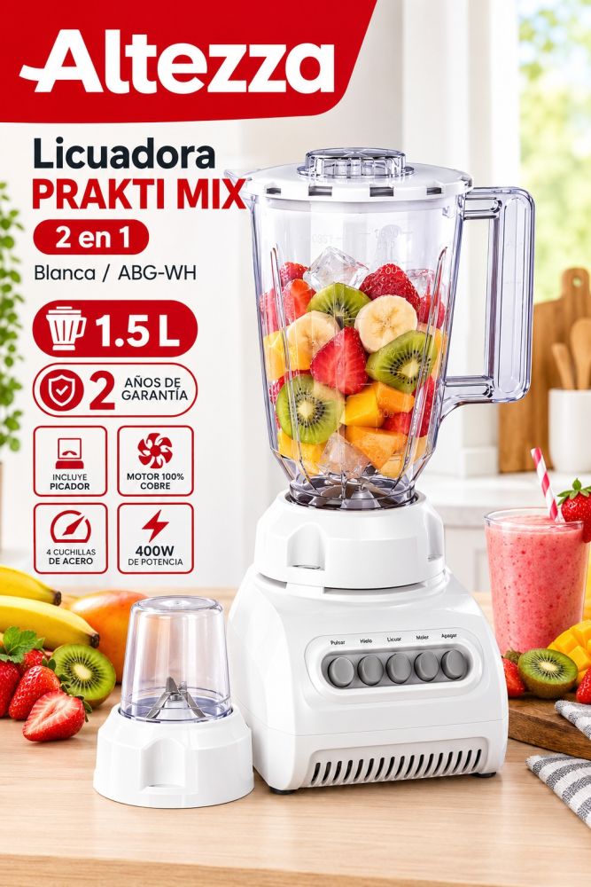 Licuadora Prakti Mix 2 en 1 Altezza