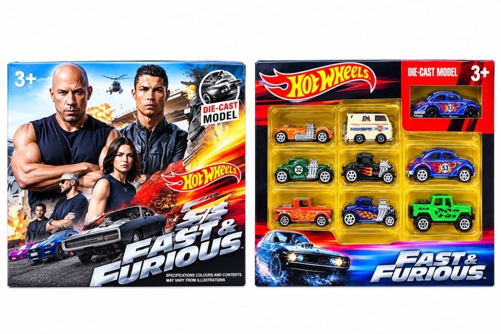 Set de 9 carro Fast & Furious Hot Wheels