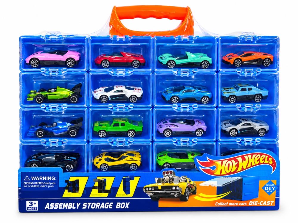 Caja organizadora de carros Hot Wheels