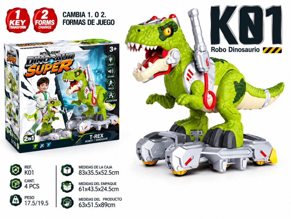 🦖🔥💚 **¡DINOSAURIO SCOOTER CON LUCES!** 🔥🛴💚