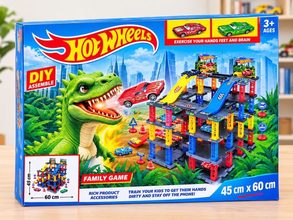 Pista de carreras DIY Hot Wheels