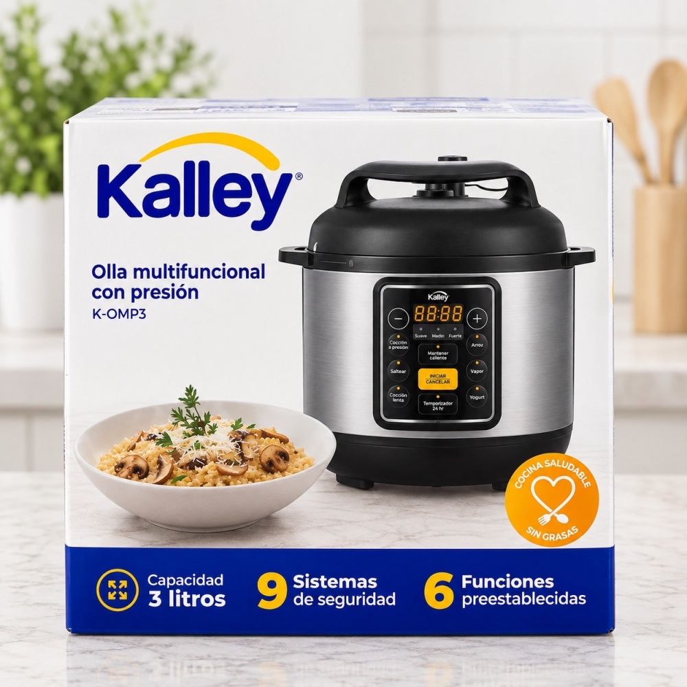 Olla multifuncional con presión Kalley