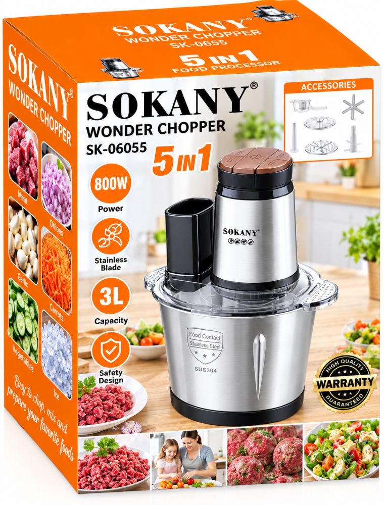 Picatodo de alimentos 5 en 1 SOKANY