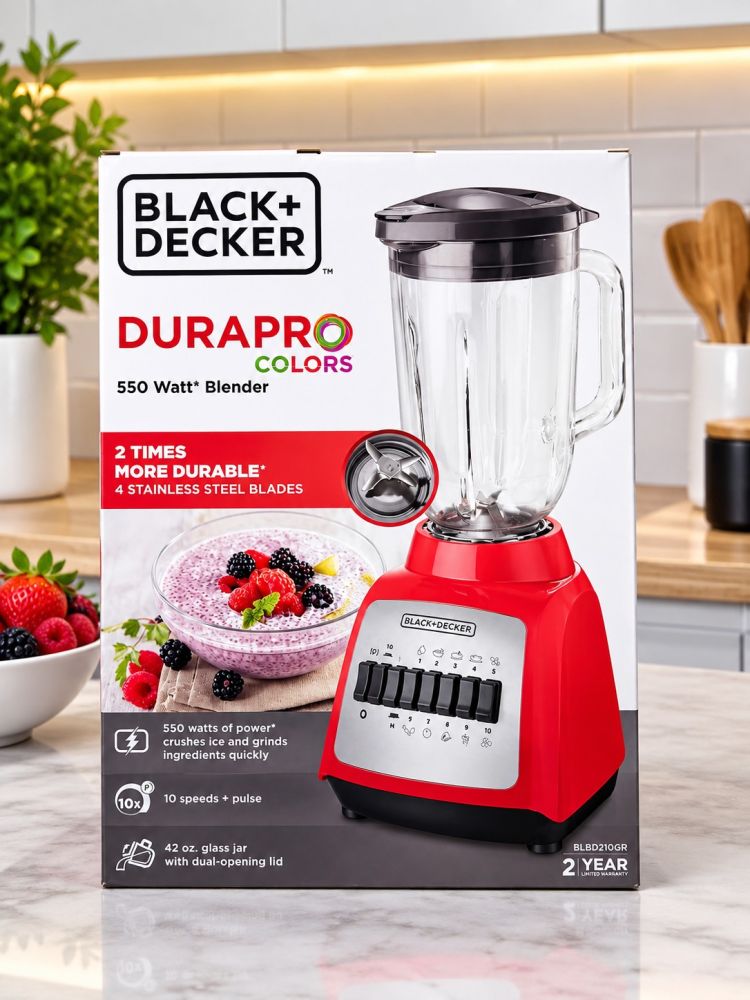 Licuadora Black+Decker ROJA DURAPRO COLORS