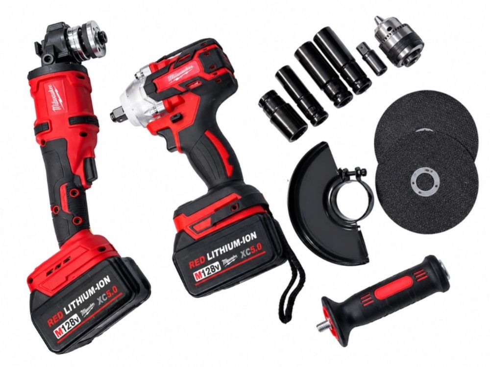 Kit de pulidora y taladro de  impacto inalámbricas Milwaukee