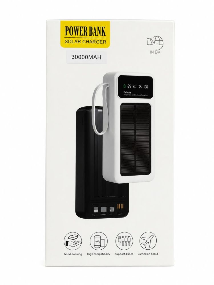 Power Bank 30.000mah Solar Charger IN DK