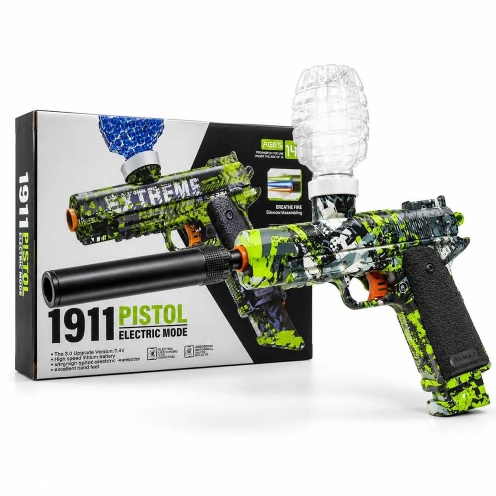 Pistola lanzadora de bolitas de gel eléctrica 1911