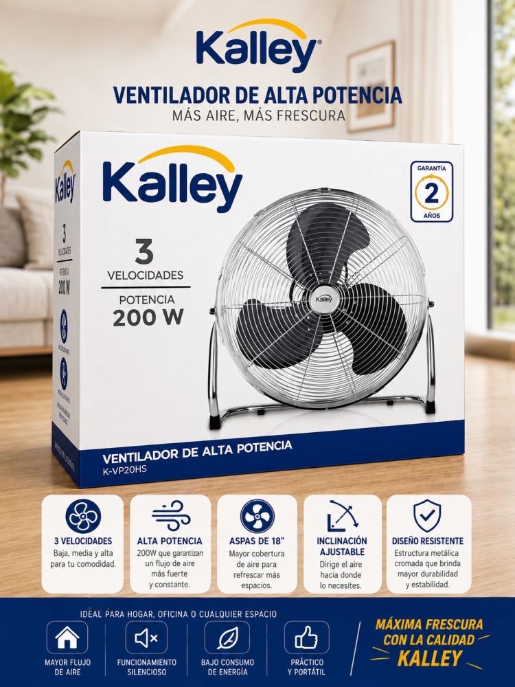 Ventilador de alta potencia Kalley
