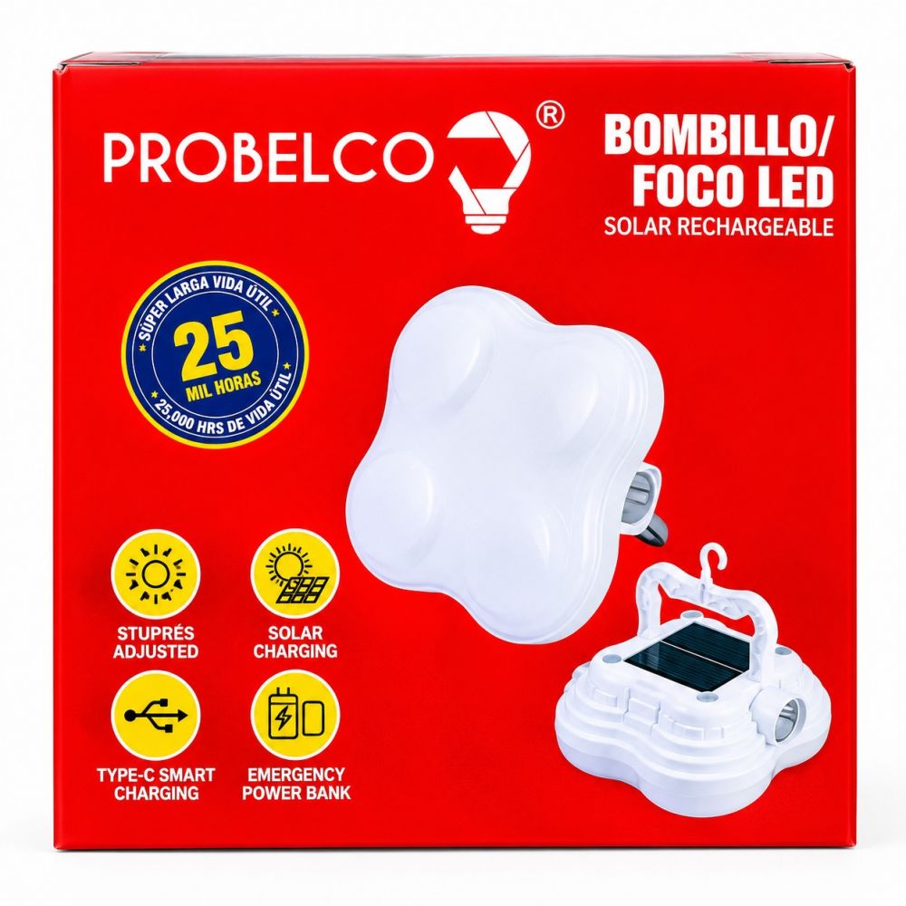 BOMBILLO RECARGABLE PROBELCO 100W 