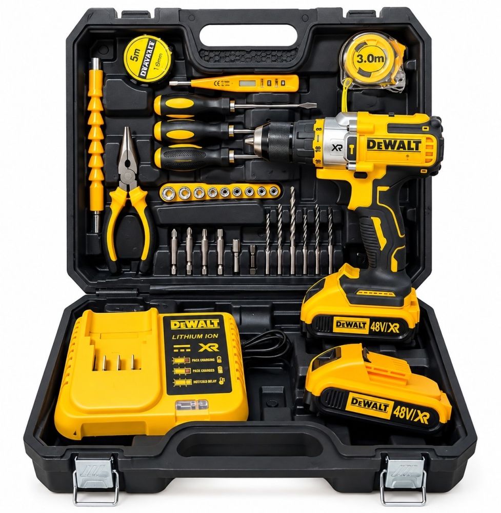 Kit de taladro inalámbrico con accesorios DeWALT