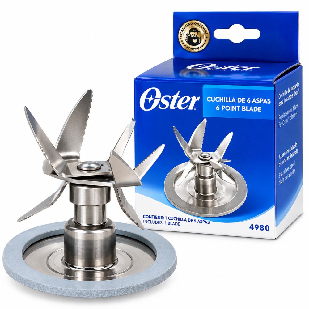 Cuchilla de 6 aspas para licuadora Oster