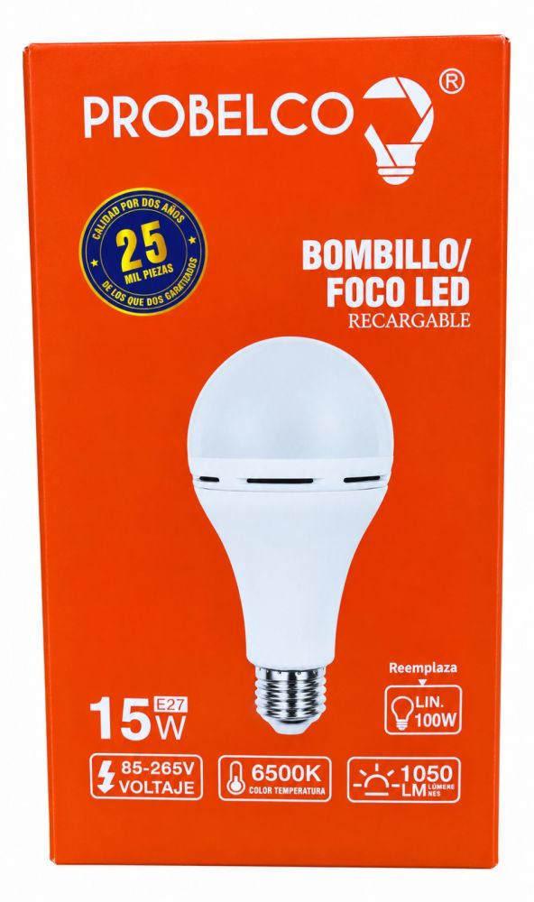 Bombillo LED Recargable PROBELCO 15W