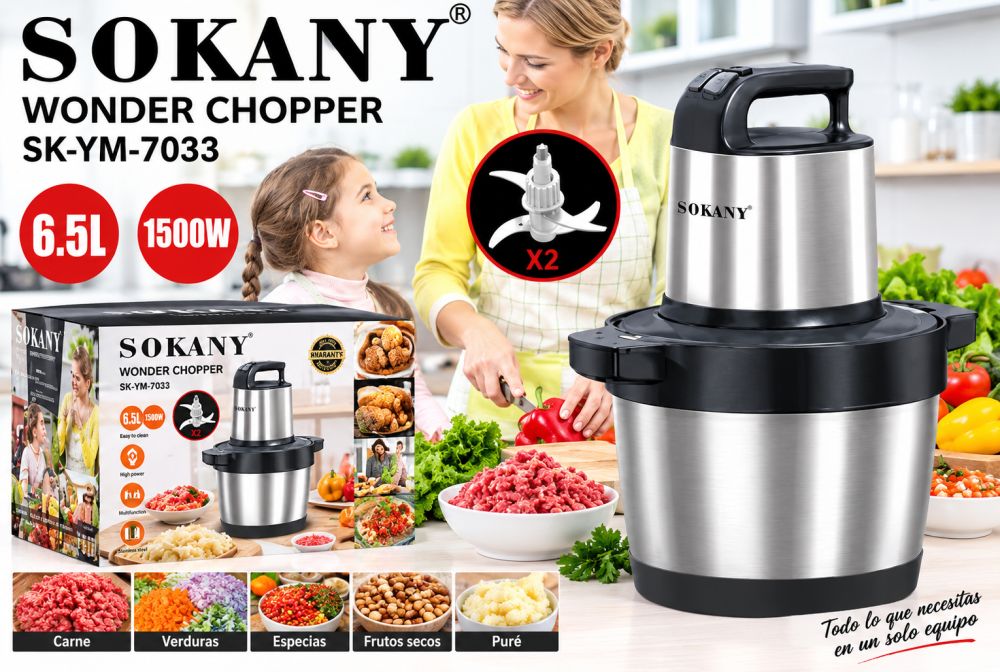 Picatodo eléctrica  SOKANY 6,5 L