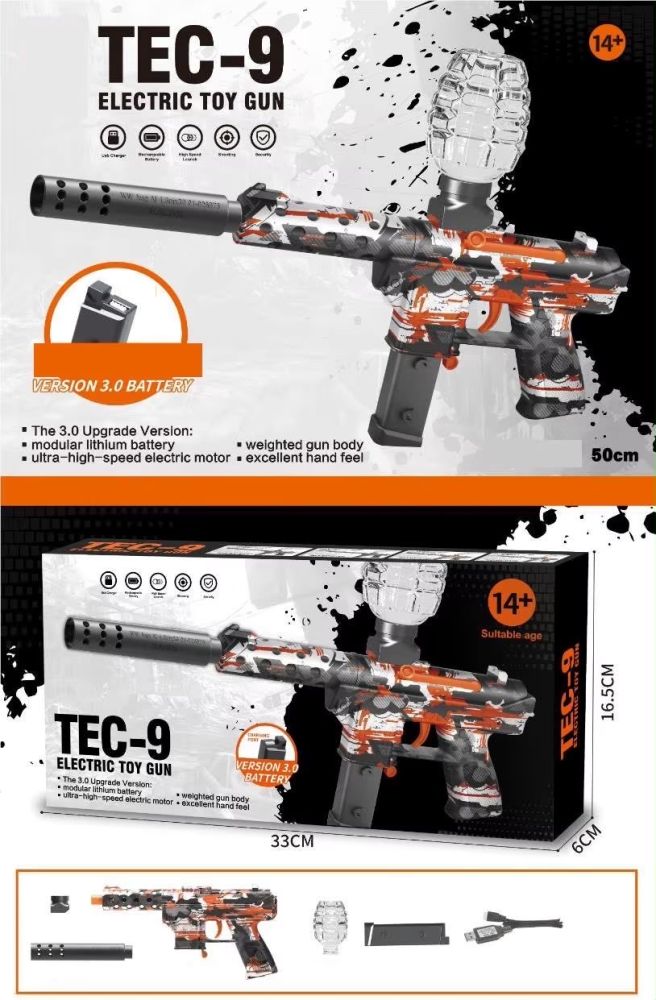 Pistola eléctrica de juguete TEC-9