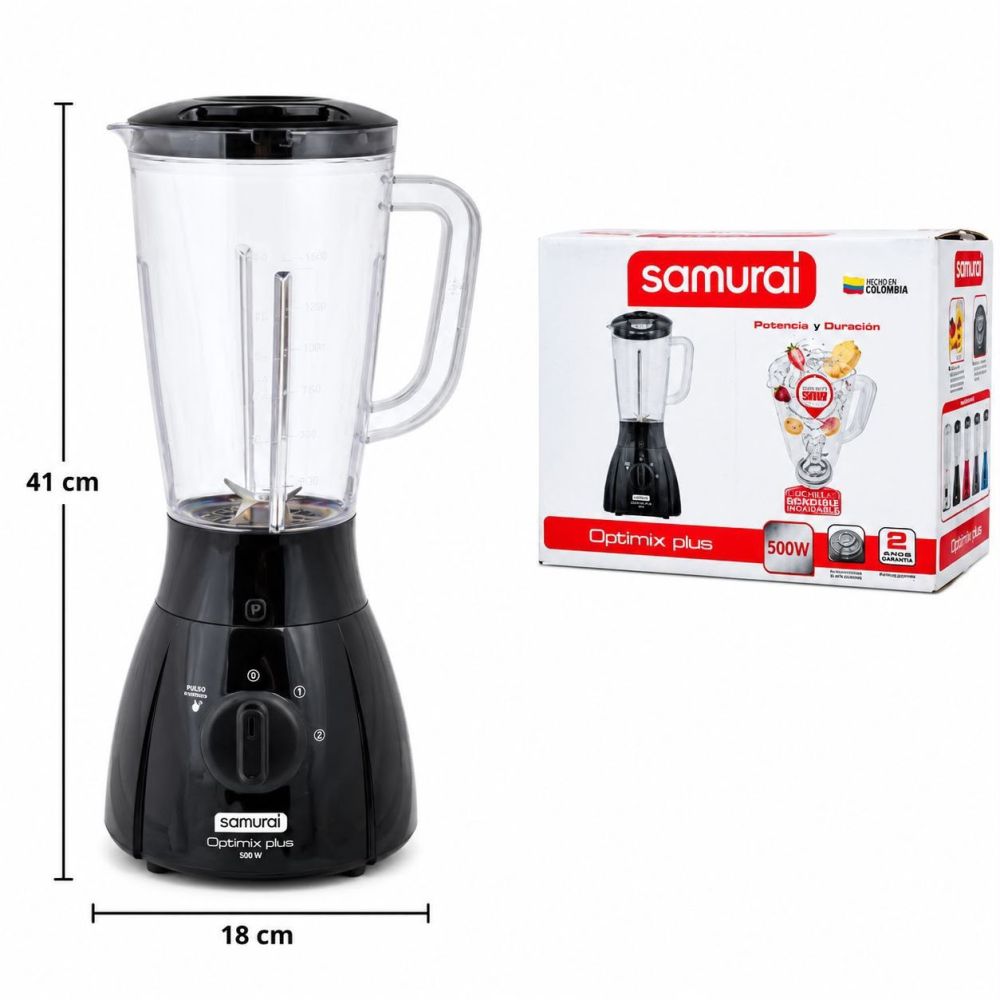 Licuadora optimix Samurai negra 