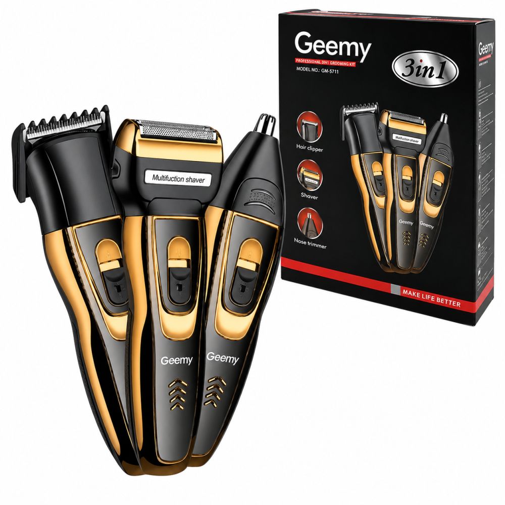 Kit de afeitado y corte 3 en 1 Geemy