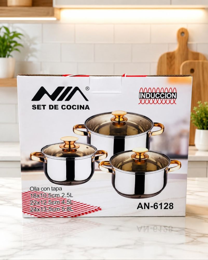 Set de cocina x6 NIA