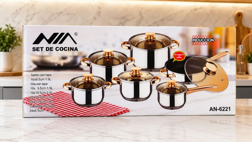 Set de cocina x12 NIA