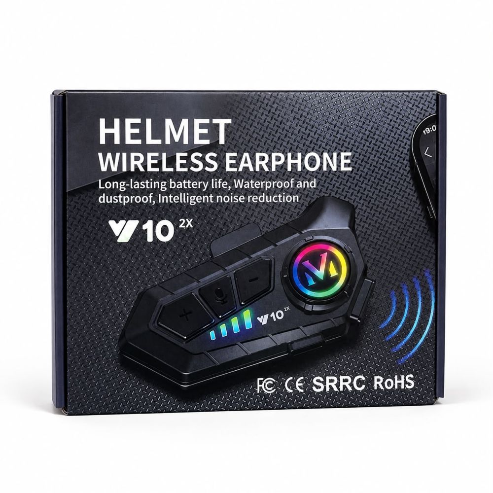 Intercomunicador inalámbrico para casco V10 2X