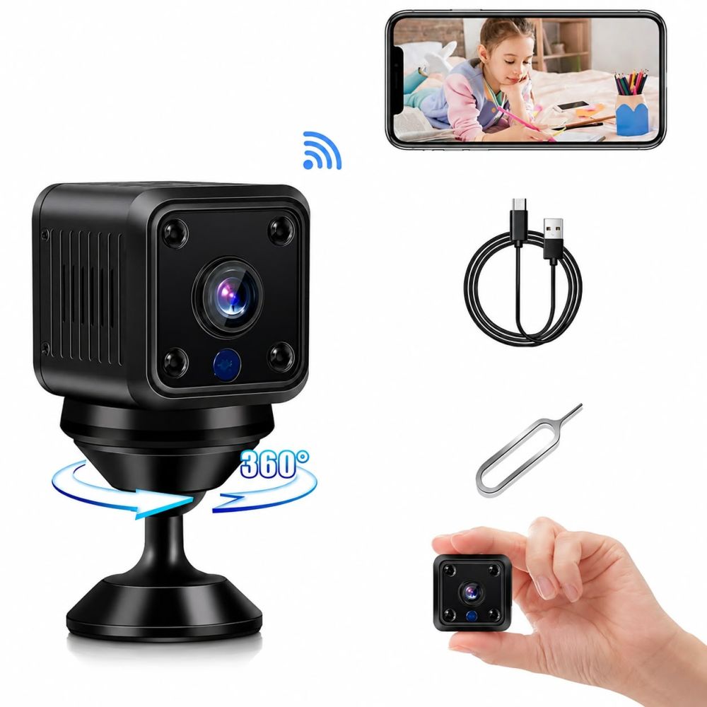 Cámara espia de vigilancia  Wi‑Fi mini 360°