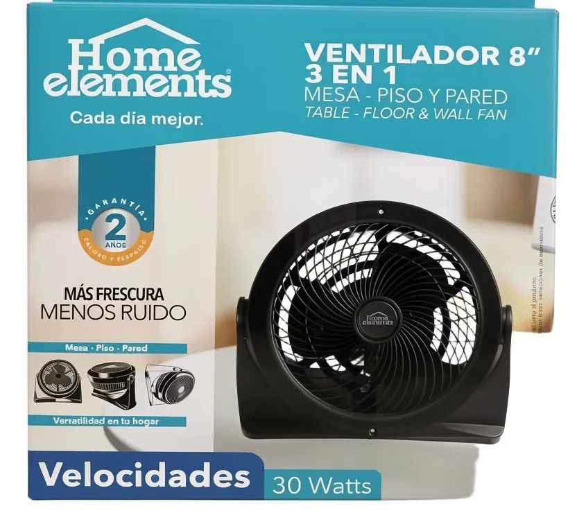 Ventilador de mesa 3 en 1 Home elements