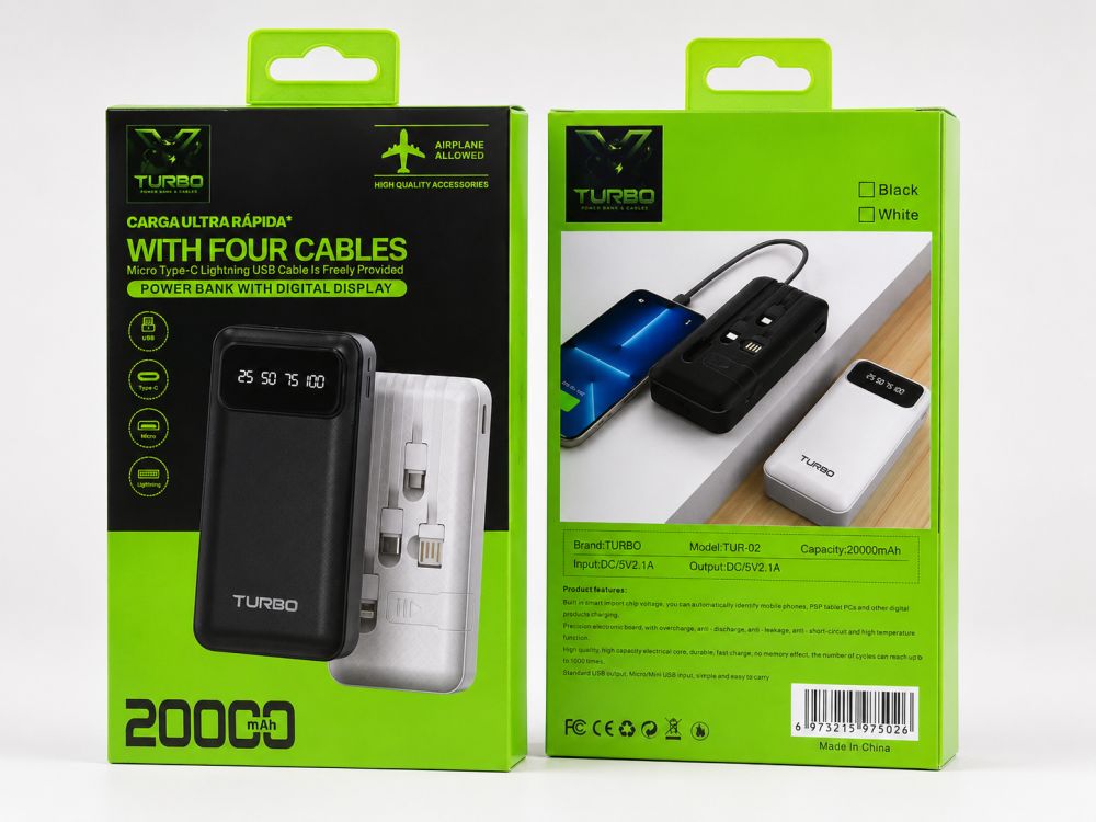 Power bank 20000 mAh TURBO