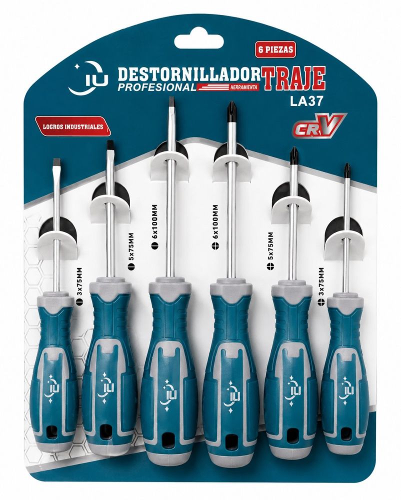 Juego de destornilladores profesionales Logros Industriales