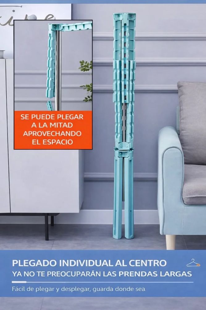 Tendedero  de Ganchos plegable para ropa