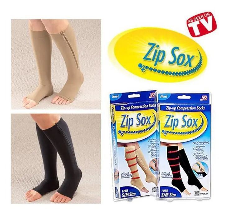 Medias  de compresión con cierre Zip Sox