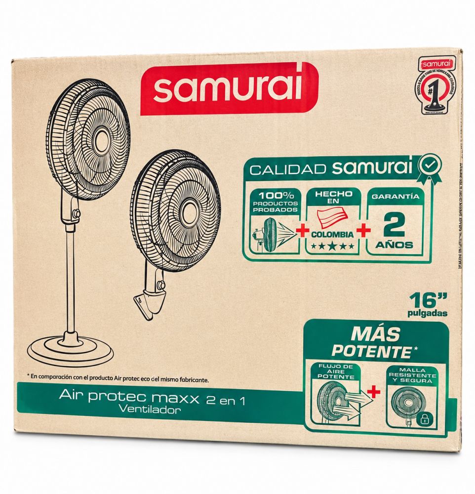 Ventilador Air protec maxx 2 en 1 Samurai