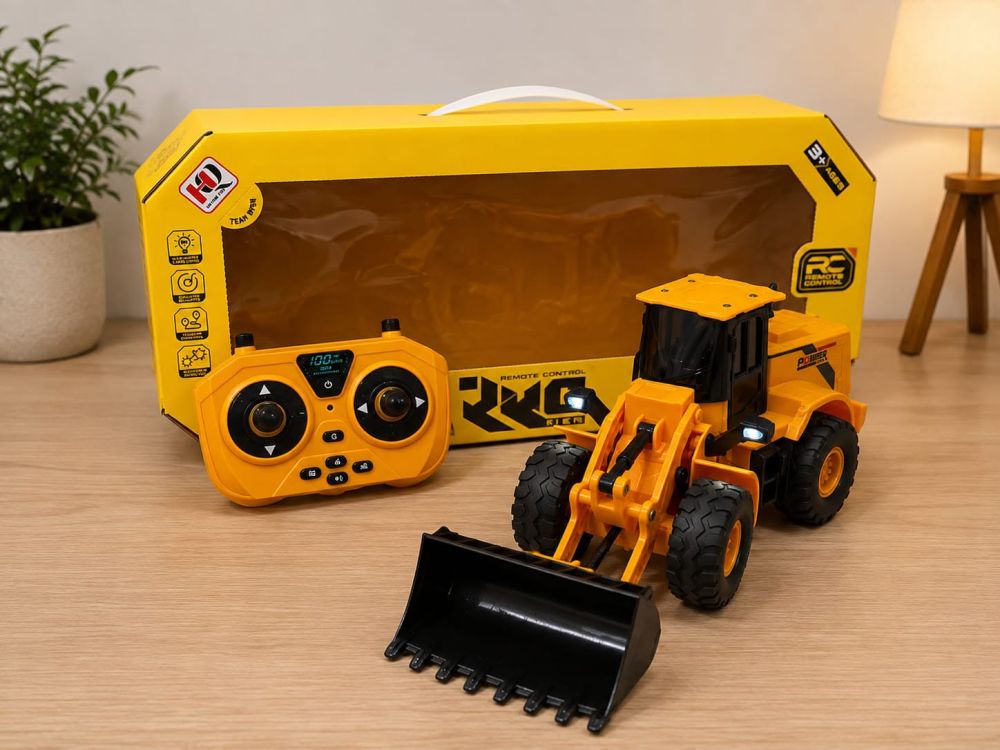 Cargador frontal a control remoto