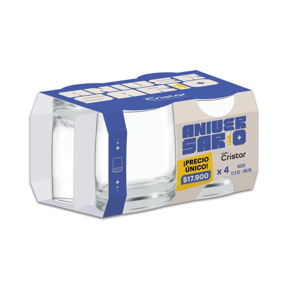 Vasos toledo rocosk x4