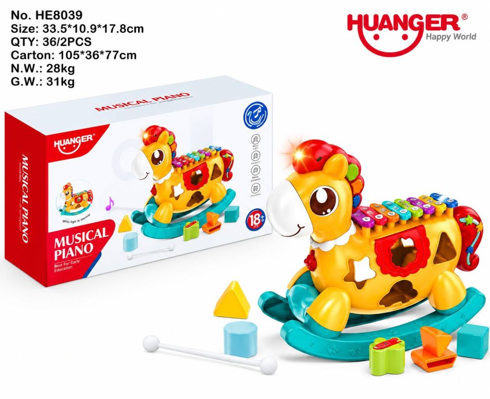 🎹🐴 *¡Piano Musical Horse HE8039!* 🎶