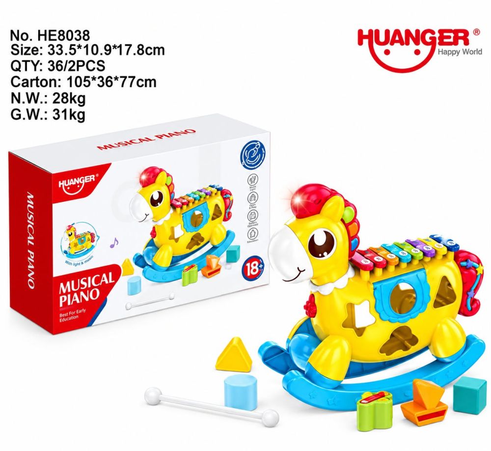 🎹🐴 *¡Piano Musical Horse HE8039!* 🎶