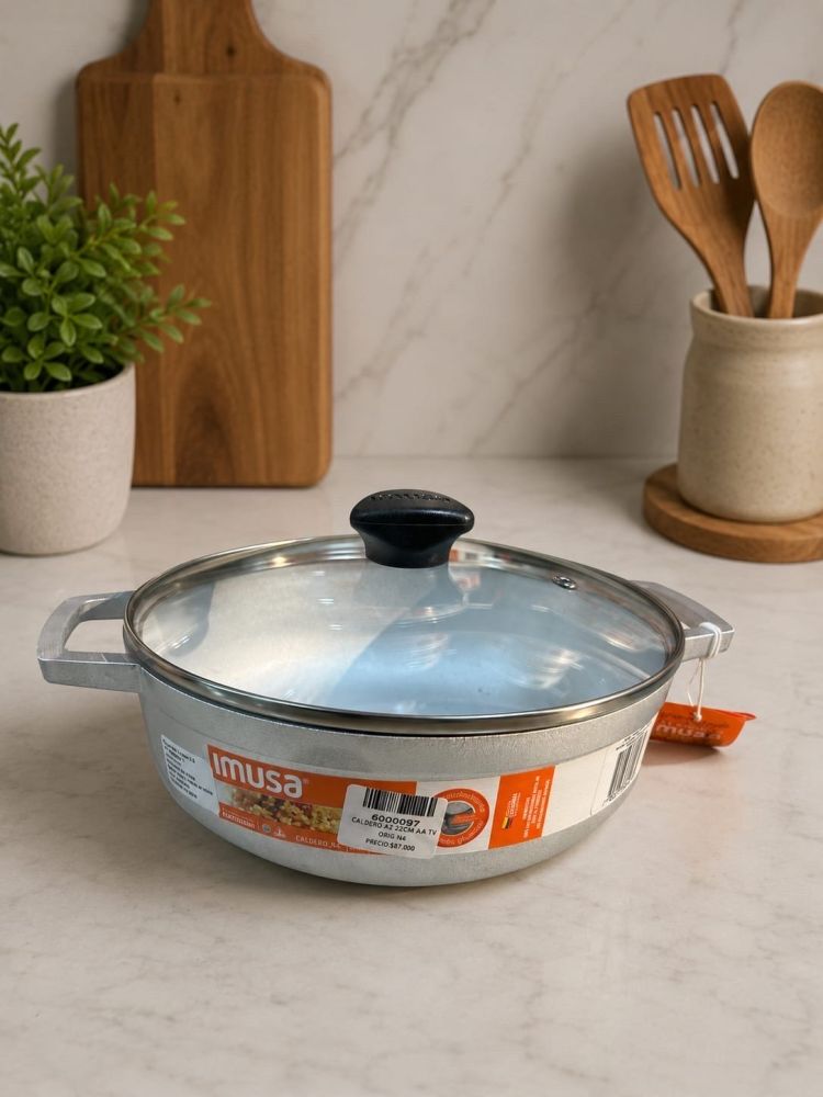 Caldero con tapa de vidrio 4# / 22 cm, 2.5Litros IMUSA