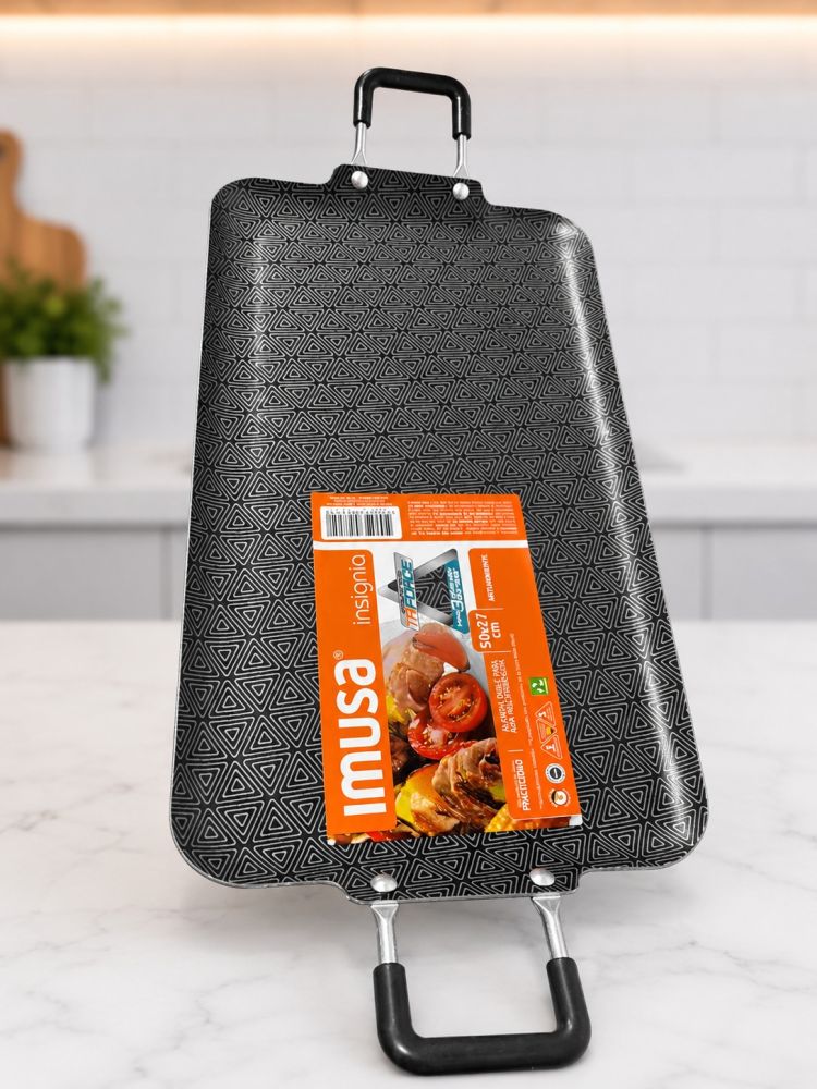  PLANCHA DOBLE RECTANGULAR – 27.5 CM Imusa