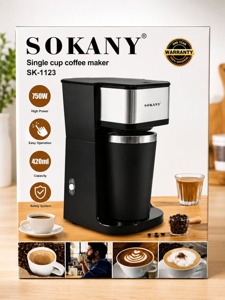 Cafetera de una taza SOKANY-1123