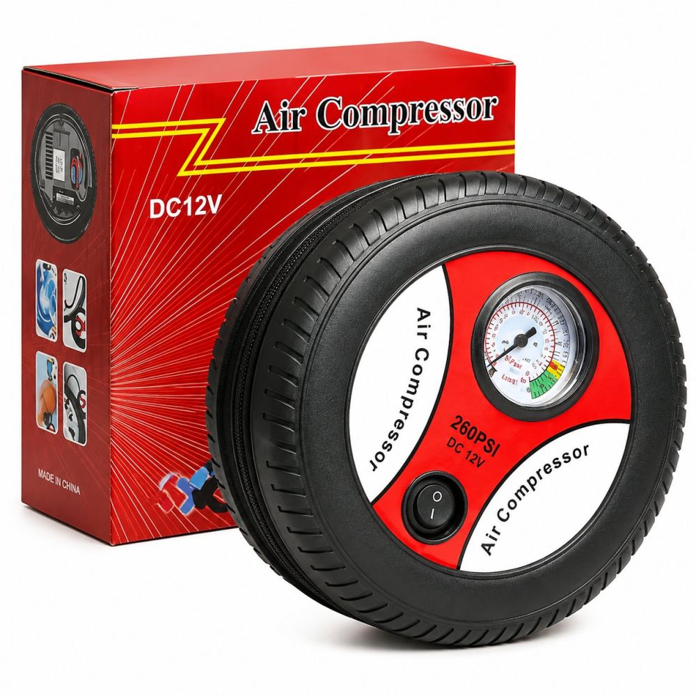 Compresor de aire portátil DC12V 260 PSI