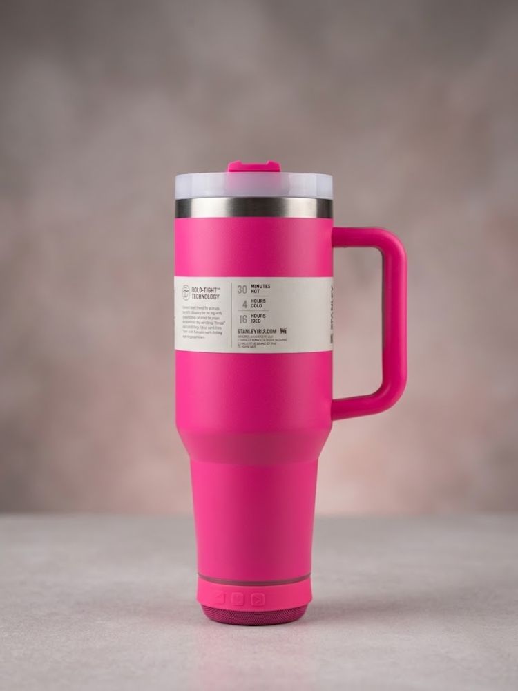 Termo Stanley con Bluetooth Fucsia 