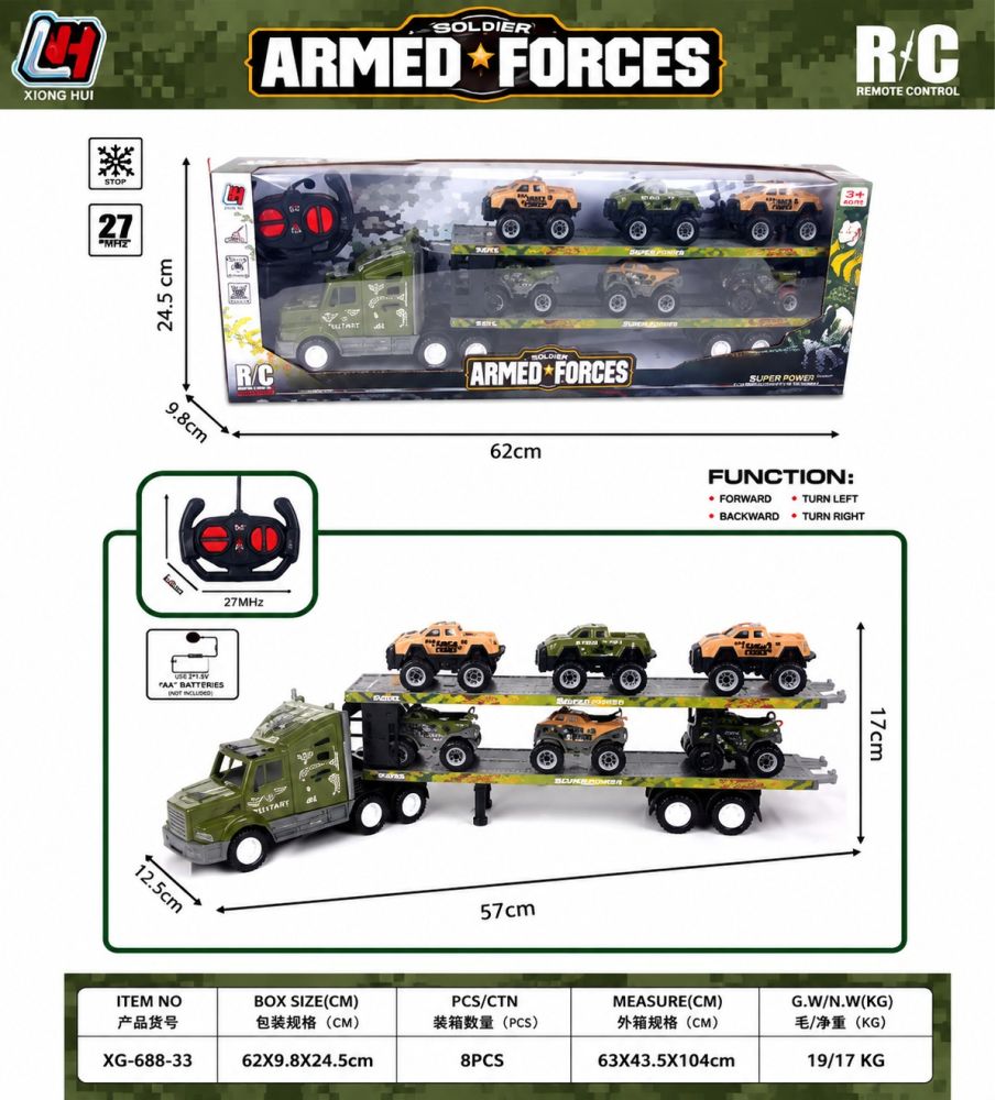 Camión militar a control remoto Armed Forces Xiong Hui