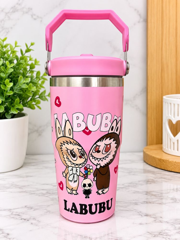 Termo  con asa Labubu
