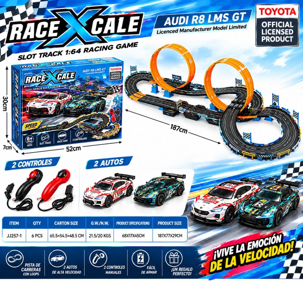 🏎‍🟀🔥 *¡PISTA DE AUTOS TOYOTA!* 🔥🏁