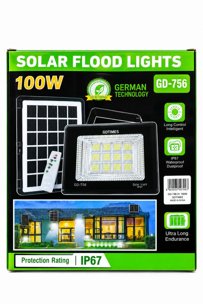 Reflector solar LED 100 W GDTIMES -756
