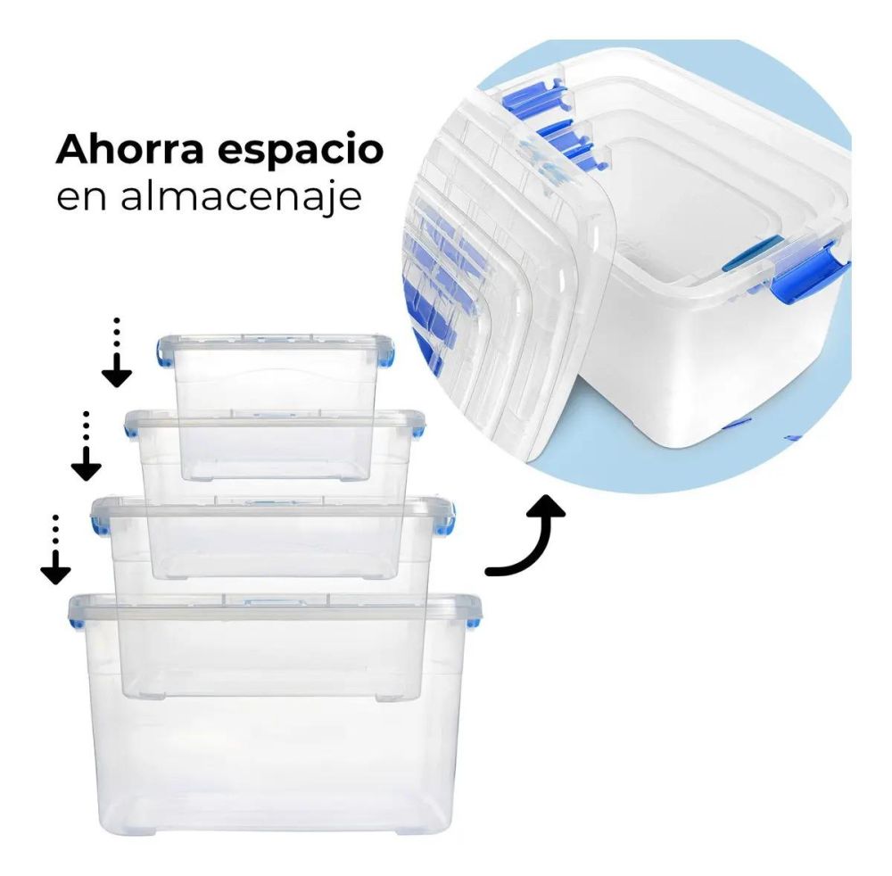 Contenedores organizadores apilables