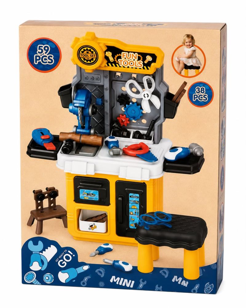 Set de herramientas de juguete 59 piezas