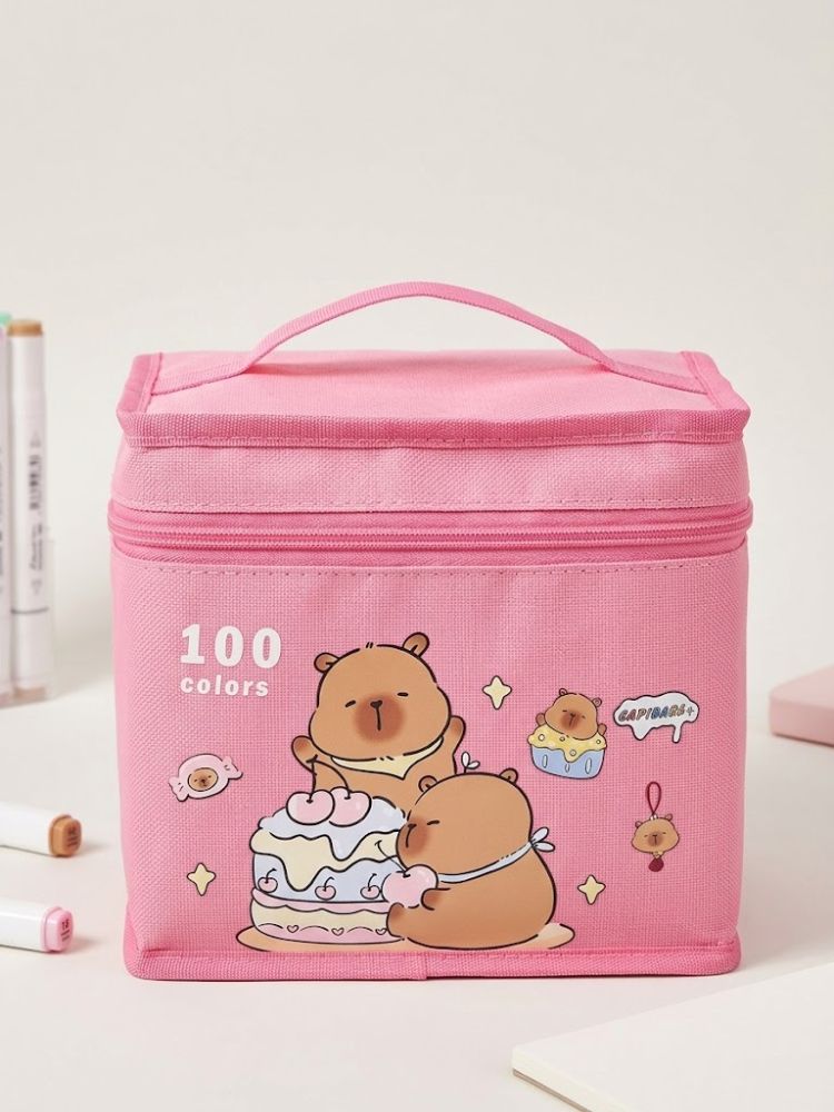 Set Marcadores 100 und Capibara Pink