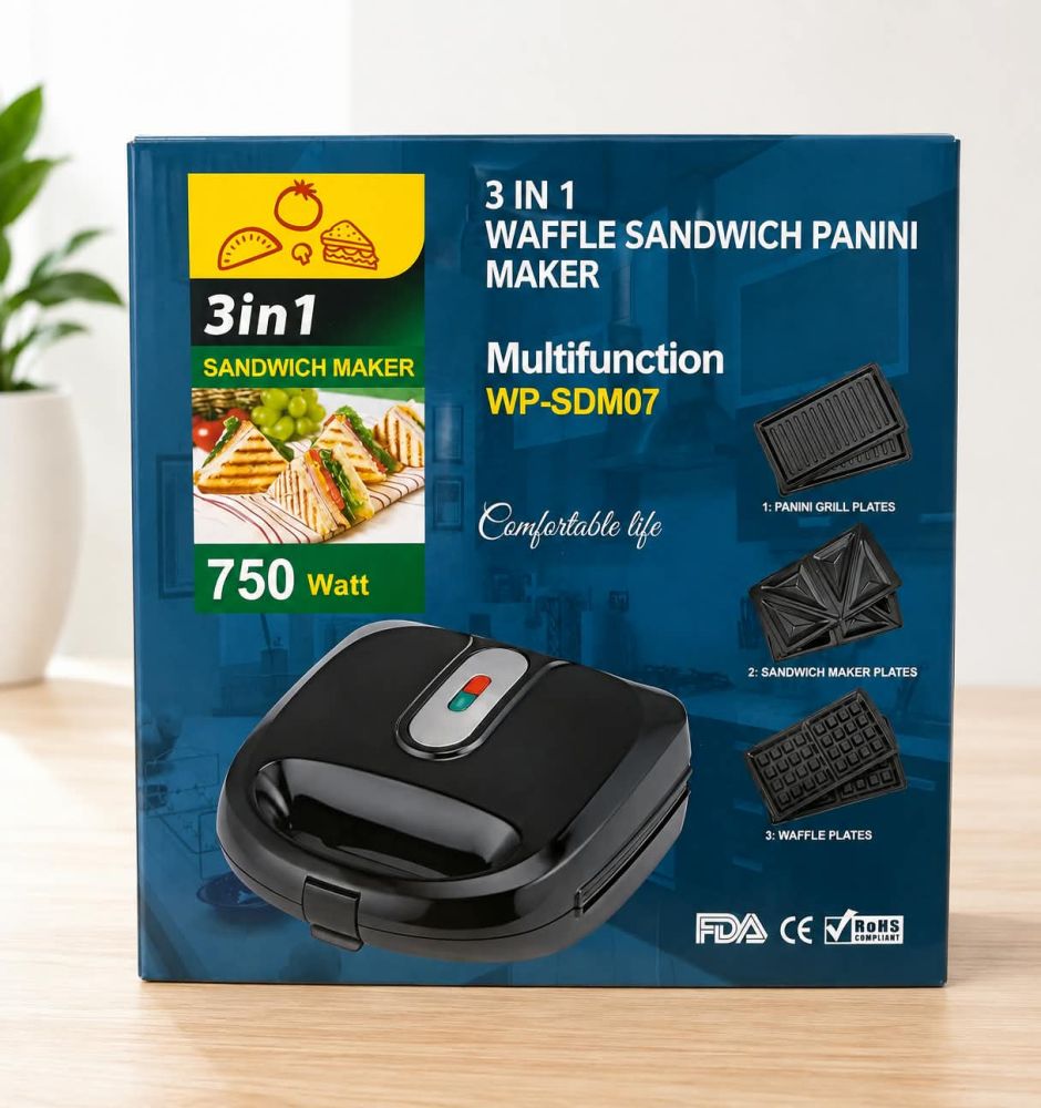 Sandwichera 3 en 1 Panini
