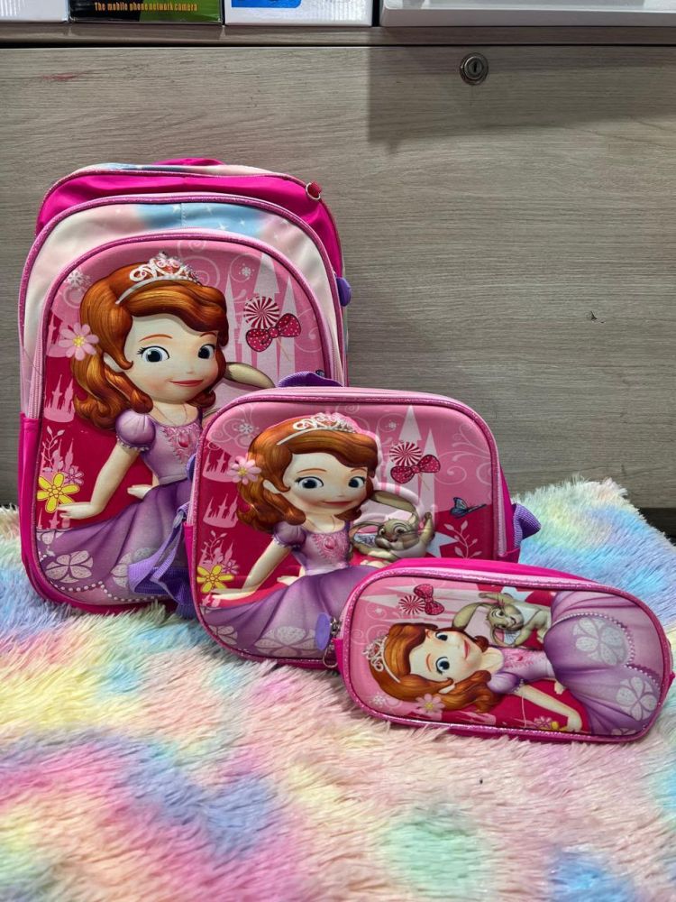 Set de mochila escolar de 3 piezas