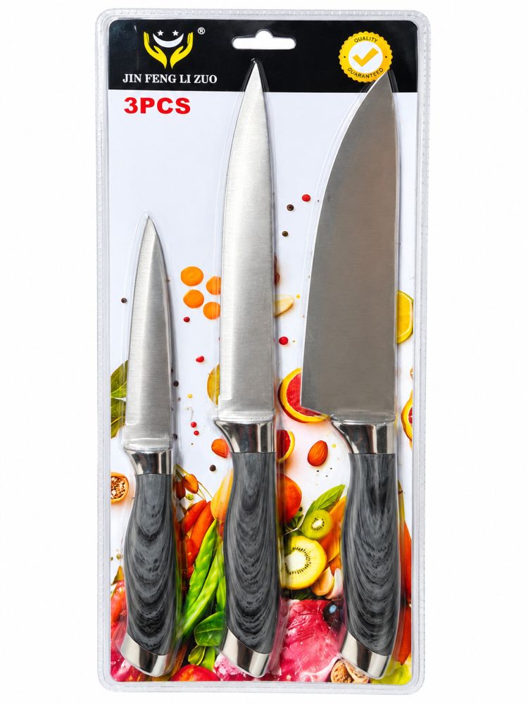 Set de 3 cuchillos de cocina JIN FENG LI ZUO