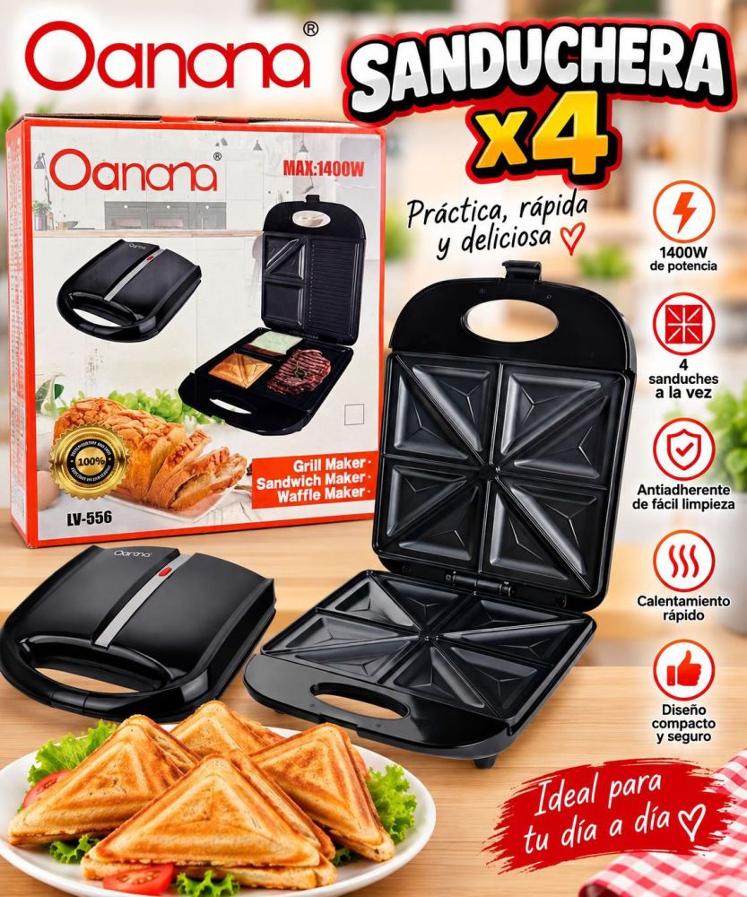Sanduchera X4 Oarana